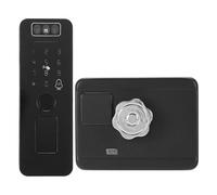 Fesjoy Cerradura Inteligente Resistente con Reconocimiento Facial de Huellas Dactilares WiFi con Múltiples Métodos de Desbloqueo Cerradura Puerta para Seguridad Interior y Exterior Gestión Capacidad