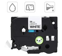 Fesjoy Cinta Laminada 36mm Compatible con Brother | Composición de PET duradera, funciona con TZe-261, TZe-661, fácil de transportar, usabilidad versátil, resistente a rayones