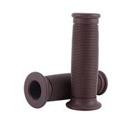 Fesjoy Empuñaduras Cómodas y Resistentes, par de Manillares de Motocicleta de Estilo Vintage con Superficie Roscada Antideslizante para la Mayoría de las Motocicletas, Fácil de Instalar y (Gris pardo)