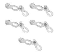 Fesjoy Enlace Rápido para Bicicleta, Enlace de Liberación Rápida de Acero Inoxidable, 5 Pares Eslabones Faltantes para Bicicleta, Resistente a la Corrosión, Fácil (10 velocidades)