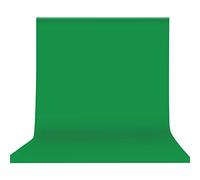 Fesjoy Fondo de Pantalla Verde Altamente Saturado, Diseño sin Costuras de 6 * 9,8 Pies para Grabación Vídeo, Tela Poliéster y Algodón Lavable