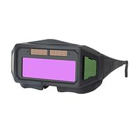 Fesjoy Gafas de Soldadura Utilitarias con Ajuste Rápido de Sensibilidad a la Luz y Batería Recargable Panel Solar para Cortar y Esmerilar - Diseño Clamp/Holder Nariz Suave