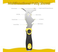 Fesjoy Herramienta Raspadora de Pintura de Acero Inoxidable 420 con Extremo Martillo, Ergonómico para un Uso Cómodo, Espátula Multifuncional para Diversas Tareas, Perfecta Proyectos Bricolaje,