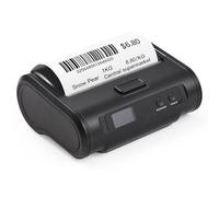 Fesjoy Impresora Térmica de Recibos Portátil Inalámbrica de 4 Pulgadas Impresión Clara para Pequeñas Empresas Mercado Tienda Comestibles Conexión USB Admite Múltiples Tipos Papel Ancho Impresión