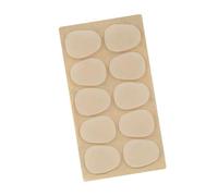 Fesjoy Juego de 10 Almohadillas para Boquilla de Saxofón Alto Tenor, Parches Silicona Grado Alimenticio Negros/transparentes, Fáciles Pegar, Limpios e Higiénicos, para Saxofonistas (0,8 mm)