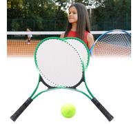 Fesjoy Juego de Raquetas de Tenis para Niños, Raqueta Superligera para Niños, Fácil Manejar y Controlar, Adecuada Canchas Tenis, Playas, 2 + 2 Pelotas + Entrenador + Funda (#2)