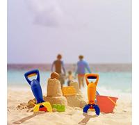 Fesjoy Juguete de Excavadora, Excavadora Manual para Niños (Orange) | Ideal para playas y areneros, Mejora la flexibilidad de las manos, Divertido y atractivo, Fácil de manipular