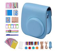 Fesjoy Kit de accesorios de cámara instantánea 12 en 1 para Fujifilm Instax Mini 11, incluye funda, correa para cámara, álbum de fotos, clips de fotos, marco de fotos, cuerdas para colgar