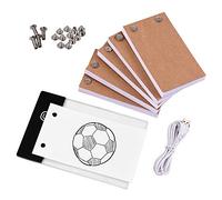 Fesjoy - Kit de libro con tapa para tablet (300 hojas de papel de dibujo con tornillo de encuadernación para dibujar dibujos animados, dibujos animados, kit de cine de pulgar, kit de