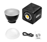Fesjoy Luz de Vídeo LED RGB de 40 W con Temperatura Color Ajustable, Diseño Compacto y Ergonómico, Luz COB Carga Rápida para Vlog, Iluminación Profesional para Fotografía