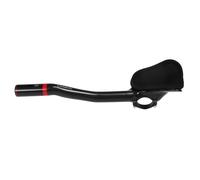 Fesjoy Manillar de Bicicleta Ultraligero de Fibra Carbono, Manillar Descanso, Aerobar Triatlón, Rojo, 1 par para Ciclistas Triatlón (Rojo)