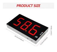 Fesjoy Medidor de Nivel de Sonido con Alarma Dual, Probador Monitoreo Decibelios para Uso Doméstico y Oficina, Instrumento Monitoreo Ruido