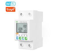 Fesjoy Medidor Inteligente de Monitoreo de Voltaje Corriente con Protección Sobretensión Control Aplicación Teléfono Móvil para Seguridad del Hogar