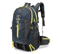 Fesjoy Mochila militar, 40L Water Resistant Travel Mochila Camping Excursión Laptop Daypack Trekking Climb Bolsas Traseras Para Hombres Mujeres, Azul oscuro