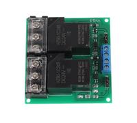 Fesjoy Módulo de relé de Alto Rendimiento 30A para Equipos Prueba, Módulo Electrónico Disparo bajo 2 Canales con Pantalla Alimentación, 5V/12V/24V (Fesjoypbn3c4vrfx-E1739-2-24)