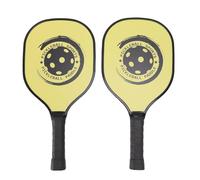 Fesjoy Paquete de 2 Paletas de Tenis Playa con 4 Pelotas y Bolsa Almacenamiento para Jugar en Interiores y Exteriores