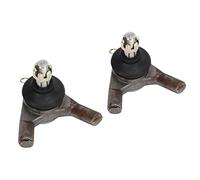 Fesjoy Par de Extremos de Barra de Acoplamiento de 12 Mm, Kit de Rótula de Acero Al Carbono para ATV Chino Quad 50-250 Go Kart, Compatible con 50-250 ATV Quad 4 Ruedas Go Kart