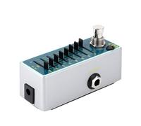 Fesjoy Pedal Ecualizador de Guitarra EQ de 7 Bandas True Bypass para Guitarristas Eléctricos Carcasa Metal Duradera