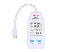 Fesjoy Probador Digital de Capacidad de Energía USB con Pantalla LCD para Monitoreo en Tiempo Real para Teléfono Móvil/banco Energía/cargador (Tipo C)