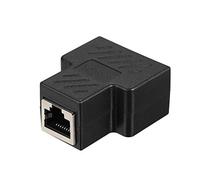 Fesjoy RJ45 Splitter Adapter Connector 1 a 2 Puertos Hembra para Cat 5 / Cat 6 / Cat 7 LAN Ethernet Cables Socket Splitter Hub PC Laptop Router Contacto Modular Plug