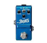 Fesjoy Rowin LN-321 Pedal de Blues Exquisito Pedal de Guitarra con Efecto Overdrive para Músicos Aleación Zinc Azul 1 Paquete