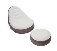 Fesjoy Sofá Cama Inflable, Tumbona Inflable Plegable Portátil, sofá de Aire para Acampar Al Aire, Tela Flocada Suave