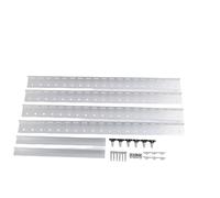 Fesjoy Soporte de Montaje de Panel Solar Aleación Aluminio, Diseño Resistente Viga en L para Paneles Enmarcados, Durabilidad para Barcos RV, 28 Pulgadas, Spray Sal Marina, Autocaravanas, Yates,