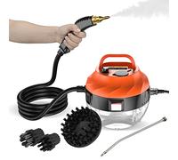 Fesjoy Steam Cleaner,2500W portátil limpiador de vapor de alta temperatura presurizado vapor máquina de limpieza con cabezales de cepillo para cocina muebles baño coche