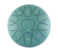 Fesjoy Tambor de lengua de acero de 6 pulgadas, tambor tongue de acero, 11 notas, tambor de mano con tambor Mallet Finger Picks Percussion para meditación yoga