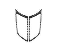 FESOKSEJ Automóvil Cubierta Panel Marco Adhesivo Decorativo De Fibra Carbono Marco del Altavoz Puerta Delantera Coche para Serie 7 E38 740iL 1995-2001 Accesorios Interiores