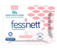 fess' Nett papel higiénico húmedo flor de algodón - Juego de 4