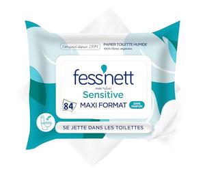 Fess'Nett - Papel higiénico de humide Sensitive Maxi pack 1 unidad (84 servilletas)
