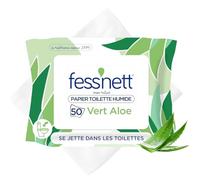 Fess'nett - Papel higiénico húmedo con Aloe Vera, paquete de 50 toallitas