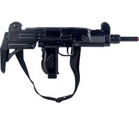 Festartikel Hirschfeld Gonher 134/6 - eléctrica Pistola Metal 12 de Balas, Color Negro
