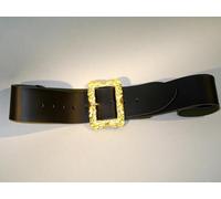 Festartikel-Müller- Schwarzer Gürtel Nikolaus Cinturón Negro, Liso, Color, 130 (Neotrade 410.980.01)