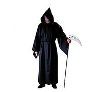 Festartikel Müller Sombrero de verdugo de Halloween con capucha y cordón de algodón en color negro, talla universal, 119.203.00