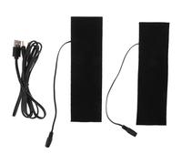 FESTFENDS 1 par de Almohadillas térmicas USB de Fibra de Carbono, Alfombrilla calefactora eléctrica de 5 V, Almohadillas calefactoras Tipo cojín para Calentar pies y Rodillas en la Oficina y el