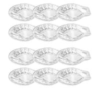 FESTFENDS 100 Piezas de Conchas para Asar: moldes de Aluminio para Pastel de almejas, Conchas de ostras, Plato para ostras, Bandeja para Hornear Caracoles, Bandeja para Asar almejas, vieiras y