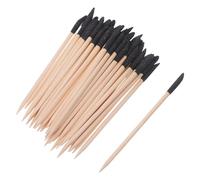FESTFENDS 100 piezas Kit de Cuidado de Uñas con Palitos Naranjo de Madera Doble Cabeza para Manicura Lijado y Arte de Uñas Herramientas Versátiles para Modelos Plásticos y Mantenimiento