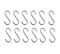 FESTFENDS 100 Piezas Mini Ganchos de Acero Inoxidable en Forma de S para Colgar Documentos y Elementos Decorativos, Resistentes y Antideslizantes para Proyectos DIY y Organización