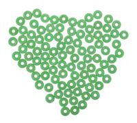 FESTFENDS 180 Anillos de Castración Verdes para Ganado, Círculo Elástico de Goma para Cerdo, Oveja y Vacuno, 180 Piezas Resistentes para Granjas, Uso Seguro Sangrado