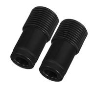 FESTFENDS 2 Piezas de Punta Roscada de Repuesto para Mangos Telescópicos y Cepillos, Plástico Negro, Uso Flexible y Fácil Instalación para Limpieza Extensible