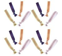 FESTFENDS 20 Unidades Colección de 20 Gomas Elásticas Deportivas Cabello, Hechas de Tela, Colores, sin Marcas y Uso Dual para Chicas y Atletas en Juegos de Béisbol