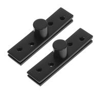 FESTFENDS 2piezas Pivote Oculto de Puerta de Acero Inoxidable Bisagra Giratoria para Puertas de Madera con Eje Central Resistente Unidades Ocultas y Armarios