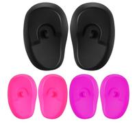 FESTFENDS 3 Pares de Orejeras de Silicona para Peluquería Protección Auditiva, Fáciles de Usar para Evitar Manchas y Proteger Orejas en Salones y Uso Personal