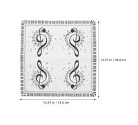 FESTFENDS 40 piezas Servilletas Desechables Notas Musicales Unidades Cuadradas para Fiesta Decoraciones Suministros Invitados Papel para Celebraciones