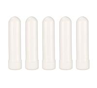 FESTFENDS 5 envases vacíos para de aroma, tubo difusor de aromaterapia en blanco, tubo de aroma recargable blanco, accesorios para difusor nasal para viajes, escuela y hogar.