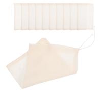 FESTFENDS 50 Bolsas de Filtro de Algodón Cordón para Condimentos de Guiso, Resistentes a Alta Temperatura Filtración de Residuos, Ideales para Cocinar Sopas