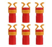 FESTFENDS 6 Piezas Sujeta Tornillos de Plástico Abs Abrazadera de Tornillo para Alinear el Destornillador Rojo para Carpintería y Trabajo de Madera