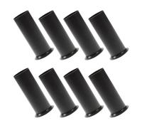 FESTFENDS 8 Fundas Metálicas para Cubiertas de Velas de Lámparas de Techo, Estilo Europeo Vintage, Material Metal Negro Borde Acampanado para Eventos Obsequios